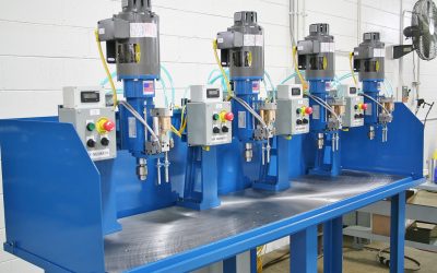 Hypneumat 4 station deep hole peck drilling machine